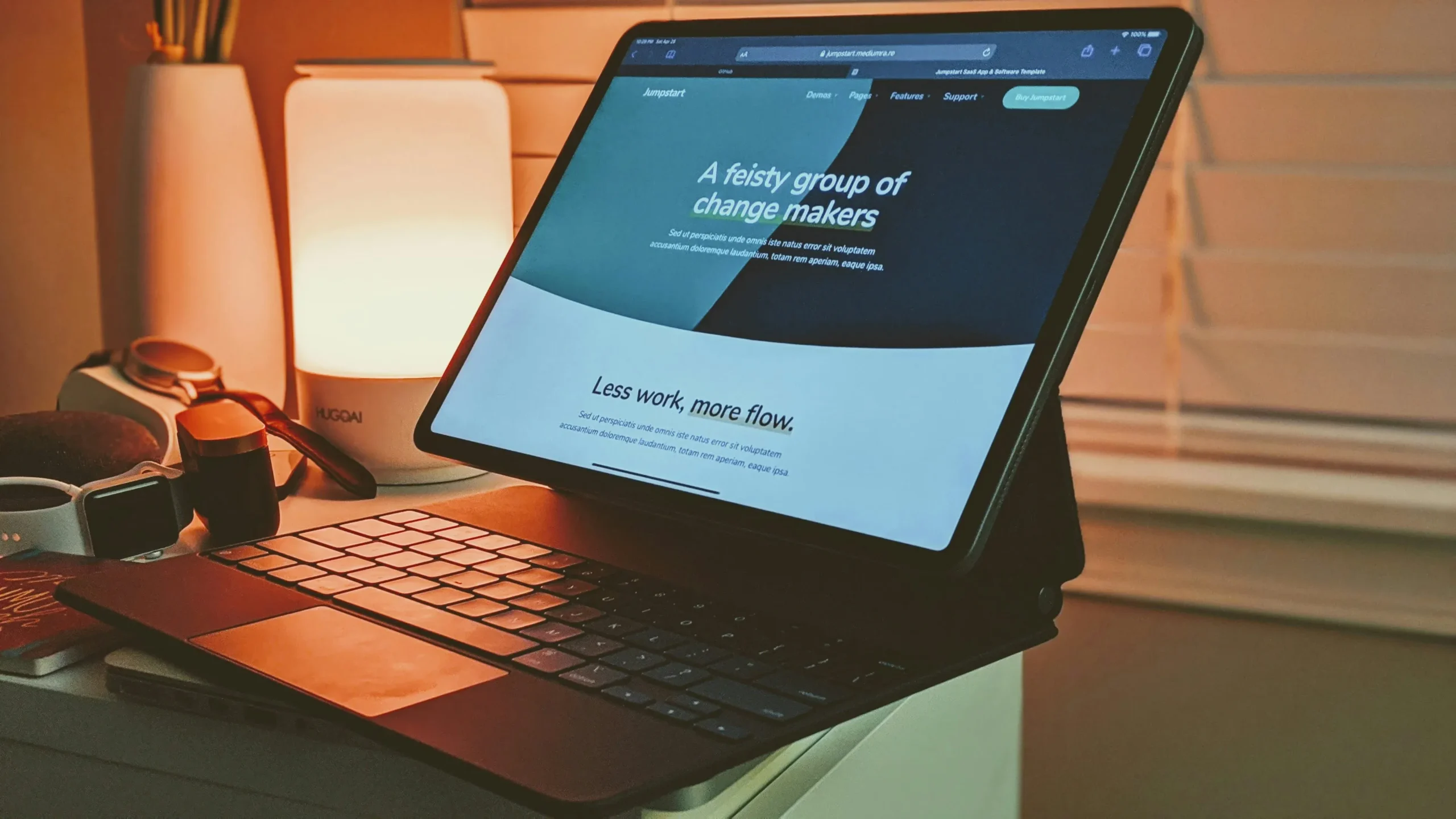 Creative website UI design portfolio example