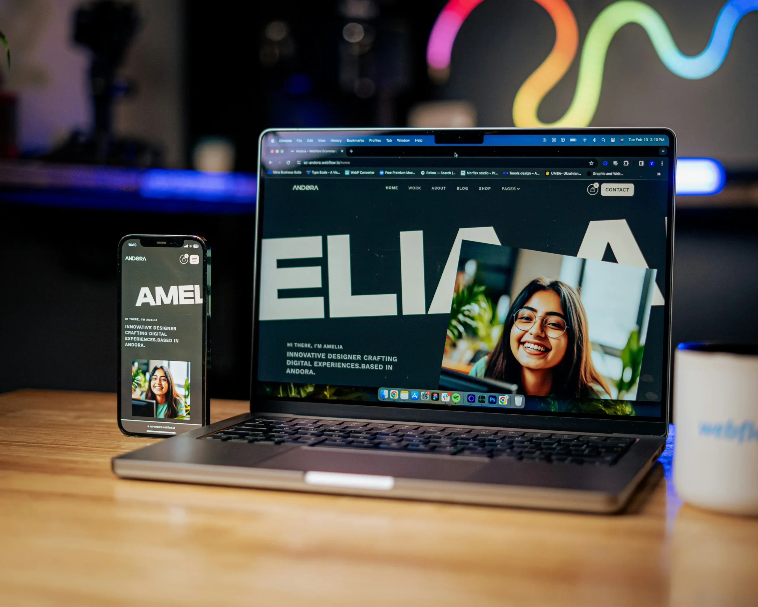 Modern web design portfolio showcase by Web Dream Agency